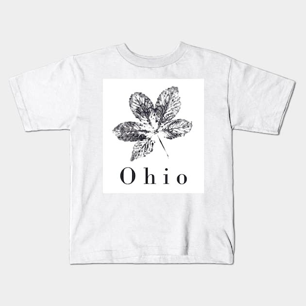 Ohio Buckeye Kids T-Shirt by ellie419zap